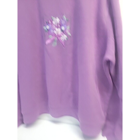 VTG‎ HABAND sweatshirt women's  floral Buttons XXL - Picture 5 of 12